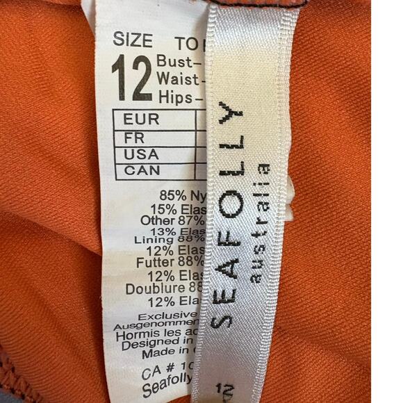 Seafolly Tropical Tankini Top Size US 8 - Picture 3 of 5